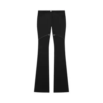 Брюки Courrges Ellipse Zipped Twill Pants, черный