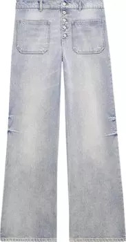 Брюки Courrges Multiflex Denim Baggy 'Light Blue Wash', синий