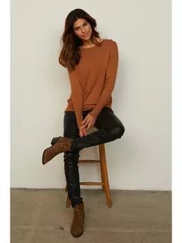 Брюки Cream Kunstlederhose Bibiana, черный