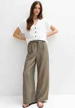 Брюки CRINKLED WIDE LEG New Look, хаки