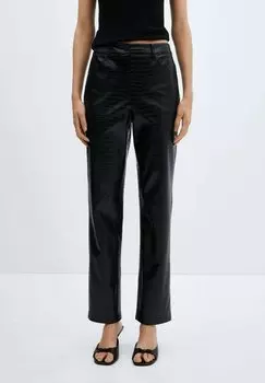 Брюки Croco Mango, черный