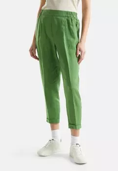 Брюки Cropped United Colors of Benetton, зеленые