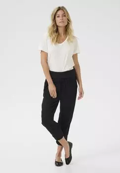 Брюки CRVENTA CROPPED Cream, черный