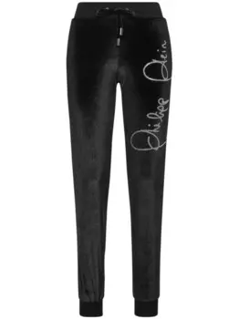 Брюки Crystal Signature Philipp Plein, черный