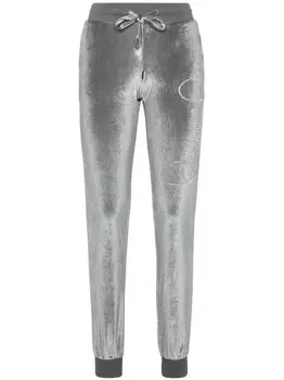 Брюки Crystal Signature Philipp Plein, серый