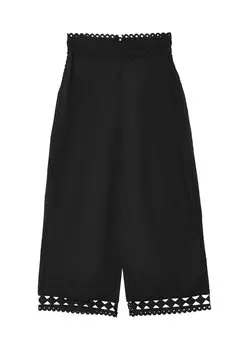 Брюки CULOTTE CON PASSAMANERIA - Maxi skirt Calliope, черный