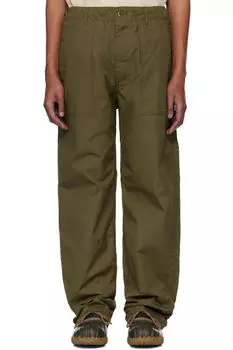 Брюки цвета хаки Engineered Garments