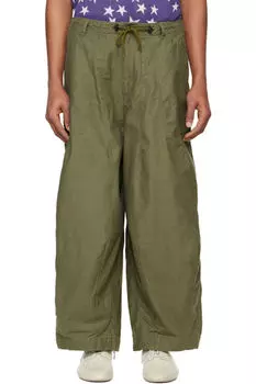 Брюки цвета хаки HD NEEDLES