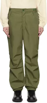 Брюки цвета хаки nanamica