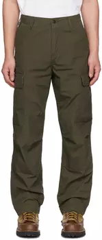 Брюки цвета хаки стандартного кроя Carhartt Work In Progress