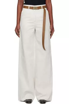 Брюки цвета «Murge» цвета «Off-White» Max Mara