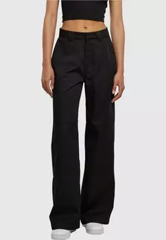 Брюки DAMEN STRAIGHT LEG WORKWEAR Urban Classics, цвет black