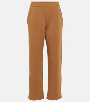 Брюки Damiana из смесового хлопка 'S MAX MARA, коричневый