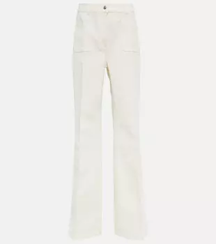 Брюки Danbeth прямого кроя из хлопка и льна LORO PIANA, белый