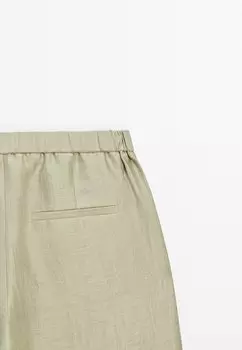 Брюки Darted Massimo Dutti, бежевые