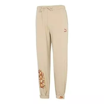 Брюки das cc label knit pants 'beige' Puma, бежевый