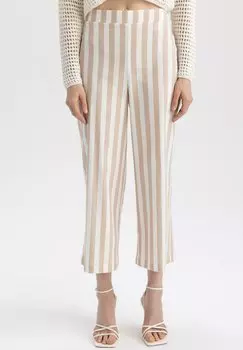 Брюки DeFacto Crop Leg, бежевый