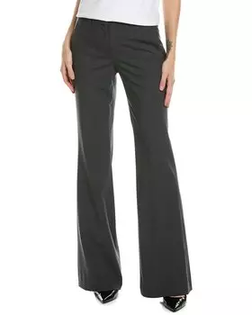 Брюки Demitria из смесовой шерсти Theory, серый