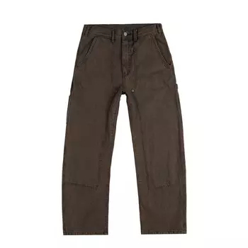Брюки denim carpenter pant Thisisneverthat, коричневый