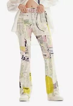 Брюки Desigual, белый