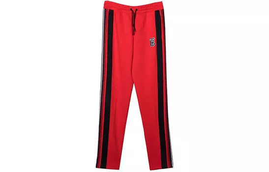 Брюки детские Burberry, красный / черный