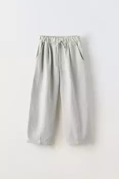 Брюки детские Zara Textured With Darts, серый