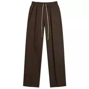 Брюки Dietrich из плотного хлопкового поплина с завязками Rick Owens, черный