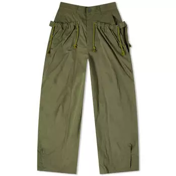 Брюки Digawel Gather, оливковое