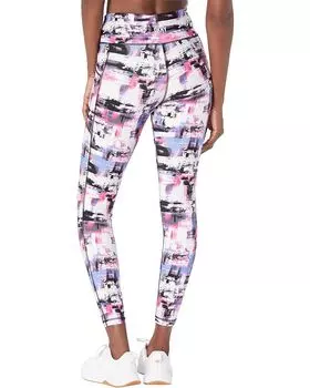 Брюки DKNY High-Waist 7/8 Tights w/ Pockets, цвет Lake Blurred Lights