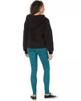 Брюки DKNY Long Sleeve Hooded Top Leggings Set, цвет Teal Snake