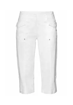 Брюки длиной 3/4 с функцией подворачивания sheego, белый