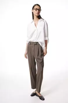 Брюки длиной 7/8 H&M, коричневый