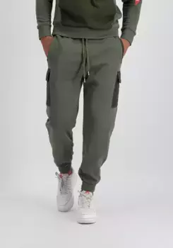 Брюки для бега Alpha Industries " Alpha Industries Men - Jogger Sweat Nylon Cargo Jogger", оливковый