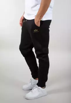 Брюки для бега Alpha Industries " Alpha Industries Мужчины - Jogger Basic Jogger SL Foil Print", цвет Black/Yellow Gold