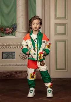 Брюки для бега FILA PANELLED TRACK PANTS RABBIT UNISEX Mini Rodini, цвет multi-coloured