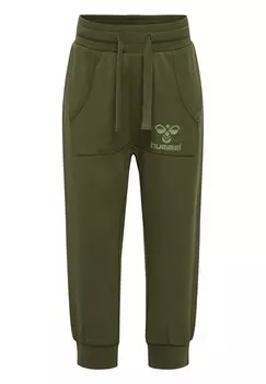 Брюки для бега FUTTE Hummel, цвет olive night