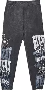 Брюки для бега Givenchy Slim Fit Print Jogging 'Black', черный