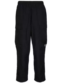 Брюки для бега грузовые Ea7 Emporio Armani, черный