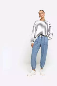 Брюки для бега из лиоцелла River Island, синий
