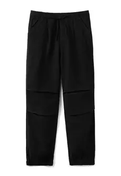 Брюки для бега PARACHUTE WITH DRAWSTRING United Colors of Benetton, цвет black