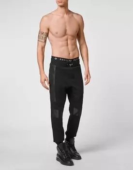 Брюки для бега Philipp Plein, черный