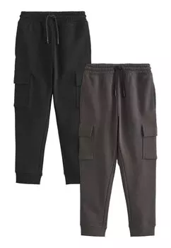 Брюки для бега RICH JOGGERS 2 PACK. Next, цвет black charcoal grey