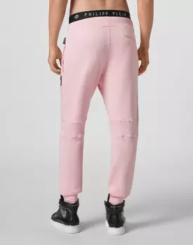 Брюки для бега с черепом Philipp Plein, цвет Rose / Pink