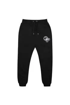 Брюки для бега со значком кластера NASA, черный