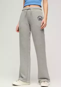 Брюки для бега Superdry "SU-ESSENTIAL LR FLARE JOGGER", серый