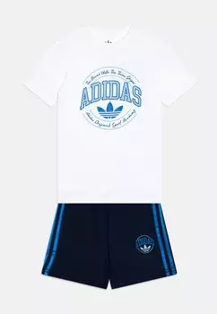 Брюки для бега TEE KIDS UNISEX SET adidas Originals, цвет white/night indigo