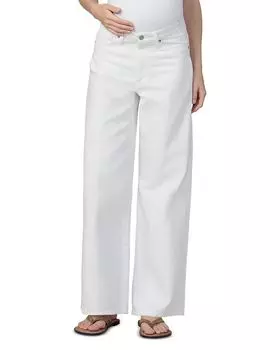 Брюки для беременных Ryan Maternity Wide Leg в белом цвете Joe's Jeans, белый