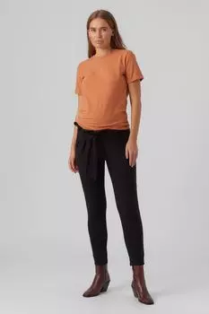 Брюки для беременных стрейч Vero Moda с поясом-бумажником VERO MODA, черный