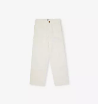 Брюки для девочек из хлопка с фирменной нашивкой Polo Ralph Lauren, белый