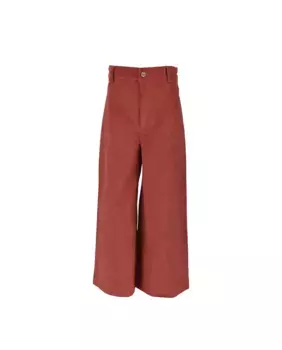 Брюки для девочки на пуговице и молнии La Ormiga, оранжевый